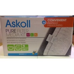 Askoll Pure Filter Media Kit "M/L/XL" CONFEZIONE CONVENIENZA trivalente